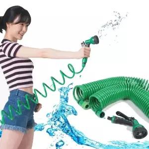 ( )스프링호스풀세트7.5m (박스포장)청소 공구 고압 코일호스 호수 고압세차 세차호스 베란다청소 욕실 바