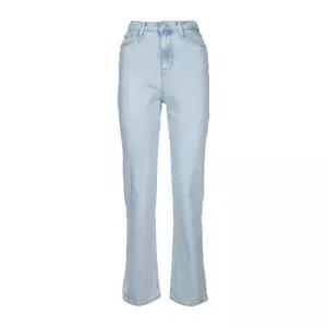 백 로고 패치 라이트 워시 데님 진 DW0DW1761334 1AB