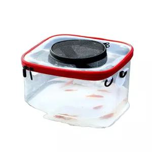 투명 두레박 낚시용 접이식 양동이 해루질용 휴대용 관찰