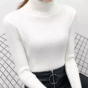 여성티셔츠 목폴라 골지컬러 니트티 티셔츠 LD622