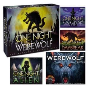 영문 버전 원 나이트 얼티밋 웨어울프 보드 게임 카드 모임 음주 테이블