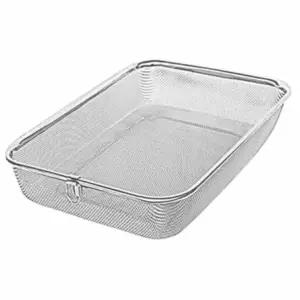 [RIZPICK]사각 바구니 원형 소쿠리 타공채반 다용도 수납바구니 실리콘 채반