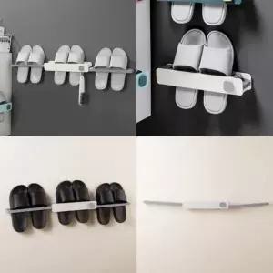( )부착형 폴딩 실내화 거치대 화이트+그레이 거실화거치대 신발정리