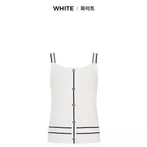 [더아이잗]배색 슬리브리스 풀오버 니트 IN5M1PO74_CC