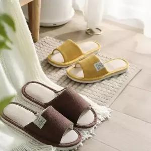 통기성 좋은 린넨 소재 실내화 여름용 거실 슬리퍼 4종 세트 거실화