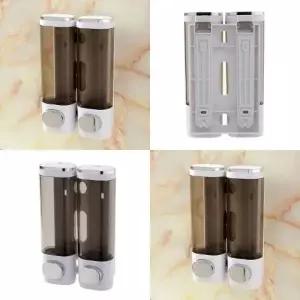 ( )벽걸이 물비누 디스펜서 2구 300ml 화이트 물비누케이스 욕실용품통