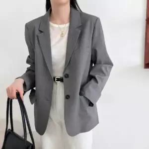 [다잇템] 여성 클래식 블레이저 하객패션 사무복 재킷