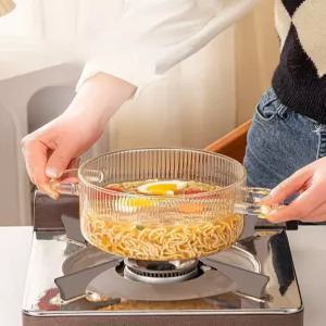 내열 유리냄비 곰인형 디자인 무쇠주물 솥밥 겸용 미니