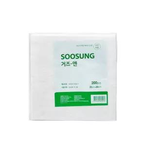 수성 편거즈 20cm x 20cm 200매 상처치료 절단거즈