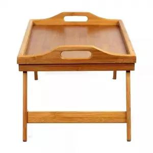 대나무 좌식 접이식 원형쟁반 책상 트레이 가정용