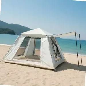 5-6인용 그늘막 원터치 텐트 가족 나들이 캠핑용 대형 팝업