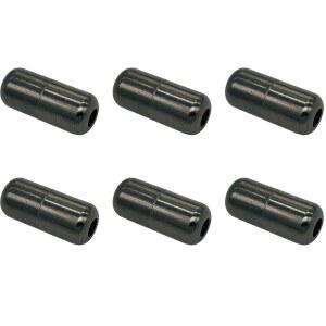 zmzdp 6Pcs 메탈 신발끈 잠금 캡슐 모양 알루미늄 노타이 신발끈 클립 잠금장치 턴버클 신발끈 클립 신발끈 잠금장치 블랙 레이스 잠금장치 유광 운동화용 잠금장치