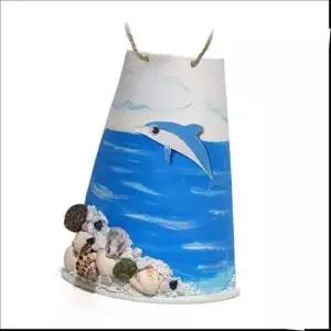 [문구] 돌고래 종이컵 바다 걸이 만들기 5매