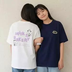 [보리보리/말괄량이]밀키스반팔티01 여아주니어 10대의류 주니어옷 남아 여아의류