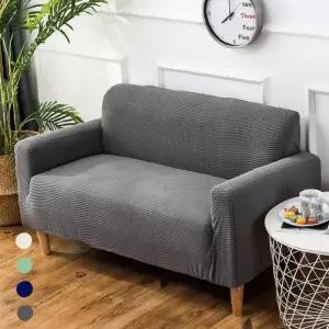 신축성 패브릭 소파덮개 3인 거실용 카우치보호 먼지방지 세탁가능 홈인테리어