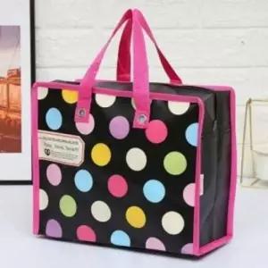 [문구] 타포린백 장바구니 쇼핑가방 30x23cm 지퍼 수납가방