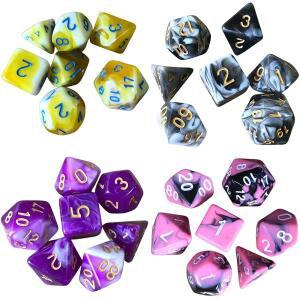 DND 주사위 아크릴 솔리드 라운드 Edg 다면체 DD 세트 던전 or 드래곤 패스파인더 역할 놀이 게임(RPG)