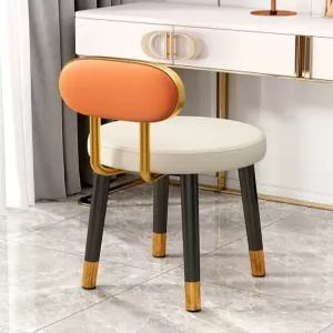 화장대 의자 등받이 스툴 카페 양털 메이크업 수툴 북유럽 리본 체어 침실 인테리어 낮은