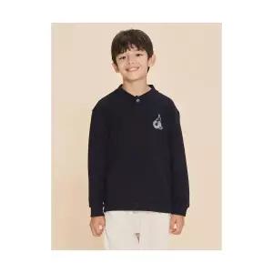빈폴 키즈 BI4841U03R 니트라이크 헨리넥 스웨트 셔츠 네이비 989243