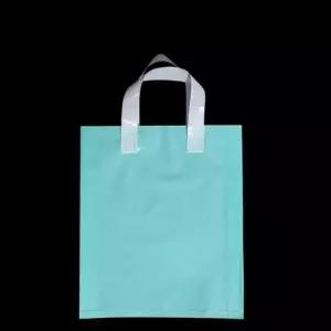 비닐쇼핑백 PE 손잡이 팬시봉투 -민트 36X45cm 옆면9cm 100매