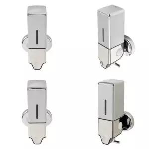 ( )벽걸이 물비누 디스펜서 1구 500ml 실버 호텔욕실용품 욕실세제통