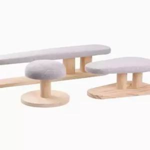 다림질 매트 좌식형 와이셔츠 접이식 다리미판 소매 전용 화이트 다기능 스툴