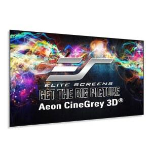 엘리트 스크린 Aeon CineGrey 3D 135인치 고정 프레임 CLR ALR 프로젝터 화면 16 9 표준 던지기 프로젝션 자유 천장 주변