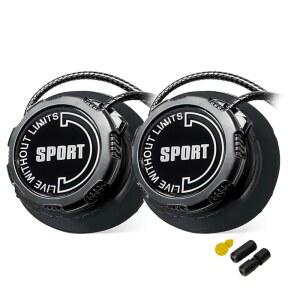 QHUAForen 노타이 신발끈 회전 자동 버클, 노브 스타일의 타이리스 잠금 신발끈 47인치, 조립 없음