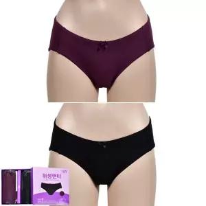 [Sogot]트라이 60수 면스판 위생 미디 팬티 3매입0075cu