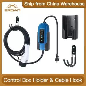 EV 충전기용 ERDAN 제어 상자 홀더 전기 자동차 액세서리 충전 케이블 후크로 차고 정리에 도움
