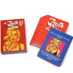 진실 혹은 도전 카드 100가지 질문 놀이 파티 게임 (용) OR 끔찍한 담긴 커플을 타입 선물