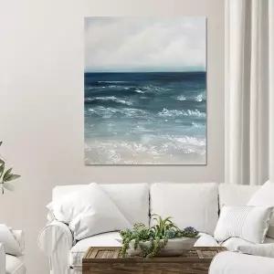 [트리빌리지]캔버스 유화 그림 아트월에 무드를 높여주는 해변 풍경화 인테리어
