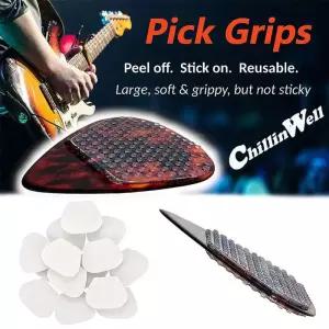 기타 픽업 그립 미끄럼 방지 끈적끈적한 실리콘 접착 세척 가능한 스티커