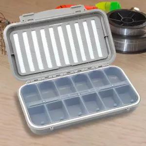 방수 플라이 루어 케이스 컨테이너 양면 낚시 박스 미끼 보관 조끼 캐스팅