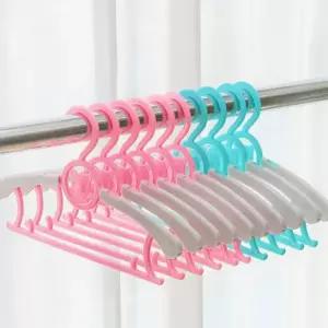 아동 옷걸이 논슬립 플라스틱 다용도 어린이 옷걸이 유아 고정형 미끄럼 슬림형 옷장 행거 어깨 빨래 방지