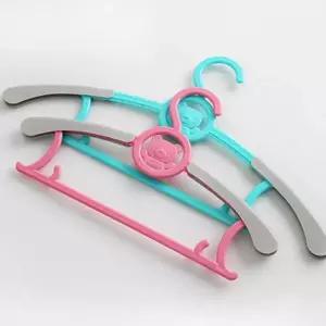 유아 옷걸이 어린이 미끄럼 플라스틱 아동 옷걸이 방지 다용도 귀여운 논슬립 옷장 정리