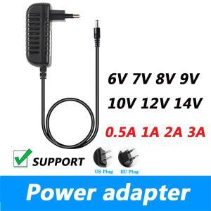 AC 100-240V DC 6V 7V 8V 9V 10V 12V 14V 0.5A 1A 2A 3A 범용 전원 어댑터 공급 충전기 Eu Us LED 조명 스