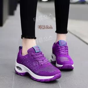 여성 댄스화 줌바 라인 운동화 키높이 댄스 스포츠 헬스화 메쉬 에어로빅 신발 티류으스 