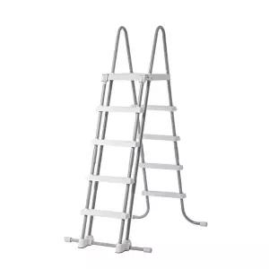 인텍스 28077 디럭스 사다리 132cm이하 풀장용 (탈부착 가능,안전 발판)
