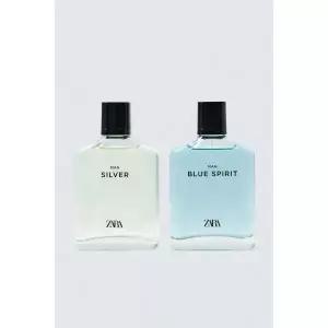 ZARA SILVER MAN BLUE SPIRIT 오드 뚜왈렛 2X100ML 3.4 FL.OZ 0210154999 963106
