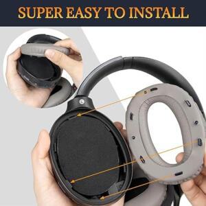 소니 WH-1000XM2/MDR-1000X 헤드폰용 이어패드 쿠션 헤드밴드 교체 키트 헤드스트랩 패드 or 수리 부품