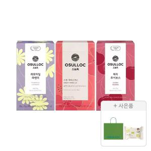 오설록 릴렉스 티 3종 세트 60입 (캐모마일 라벤더 + 스윗 히비스커스 + 체리 루이보스)+증정(쇼핑백, 웨하스)