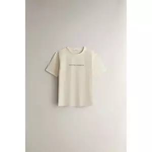zara 자라 텍스트 프린트 반소매 티셔츠 - 크림169244
