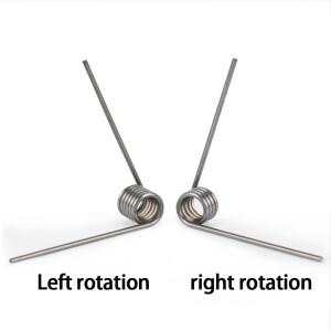 65Mn 2.0mm 와이어 직경 왼쪽 상처 비틀림 스프링 마이크로 V자형 맞춤형 10개