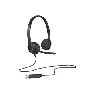 로지텍정품 H340 헤드밴드형 스테레오 USB 유선 헤드셋
