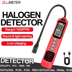 프레온 누출 감지기 고감도 할로겐 R22R32R134a 냉매 가스 모니터 에어컨 테스터