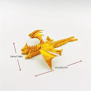 3D 프린팅 세 머리 용과 다섯 용 호환 모델 크리스마스 가정 장식  조각상 장식품