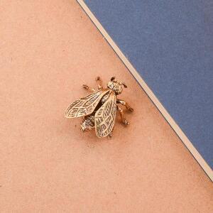 1조각 미니어처  곤충 책상 장식 황동 꿀벌 인형 테이블 차 애완 동물 골동품 구리 공예 홈 인테리어