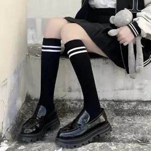 두줄 반스타킹 반양말 니삭스 3color DK-0183