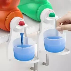 세제컵 받침대 세탁 섬유유연제 보조 트레이 대용량 세제 컵홀더